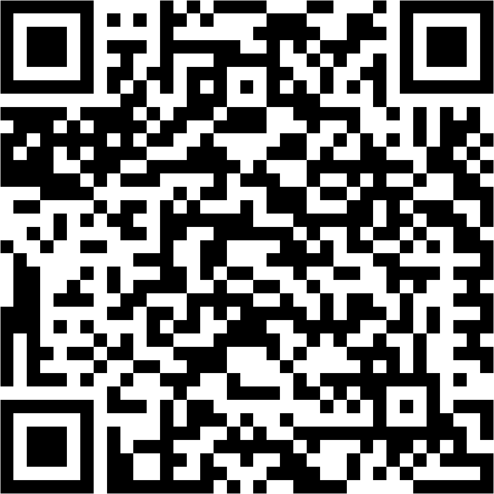 Lehrlingsportal.at Schwarzer und weißer QR-Code auf weißem Hintergrund.