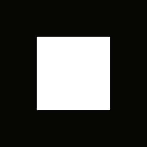 Lehrlingsportal.at Ein schlichtes weißes Quadrat ist auf einem einfarbig schwarzen Hintergrund zentriert, ohne dass weitere Details oder Texturen zu erkennen sind.