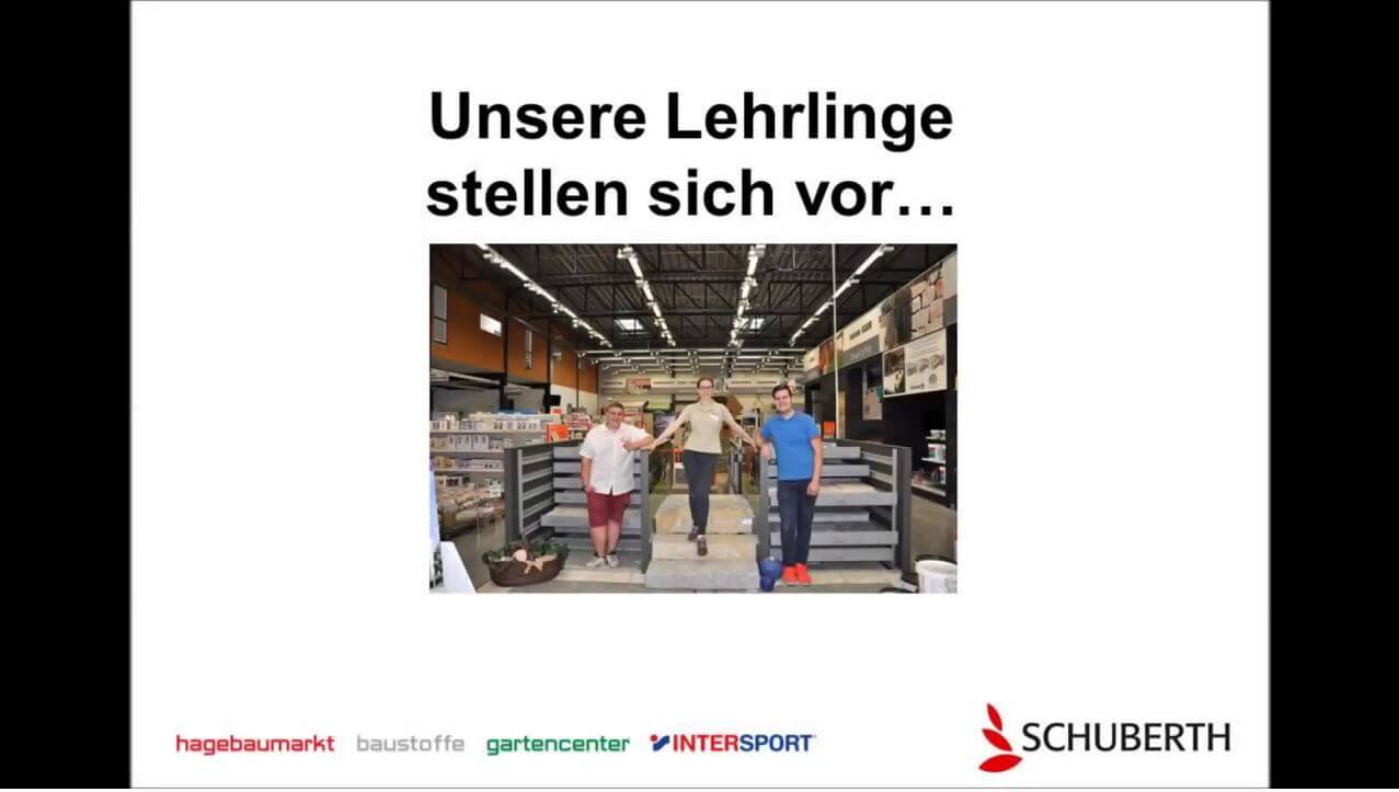 Lehrlingsportal Lehrbetrieb Hagebau Schuberth D7xx7u Video Vorschau Hagebau Lehrlinge 2018 Videovorschau